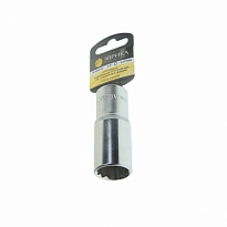 Головка торцевая глубокая 23мм 1/2"DR 12-гранная (держатель) ЭВРИКА /1/10